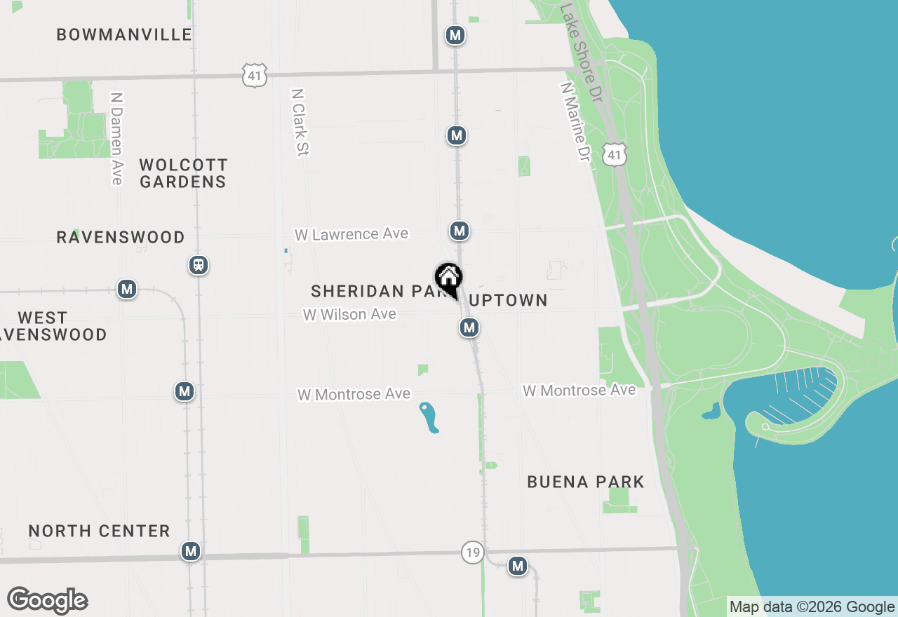 Map of 1136 W Wilson Avenue #210, Chicago, IL 60640