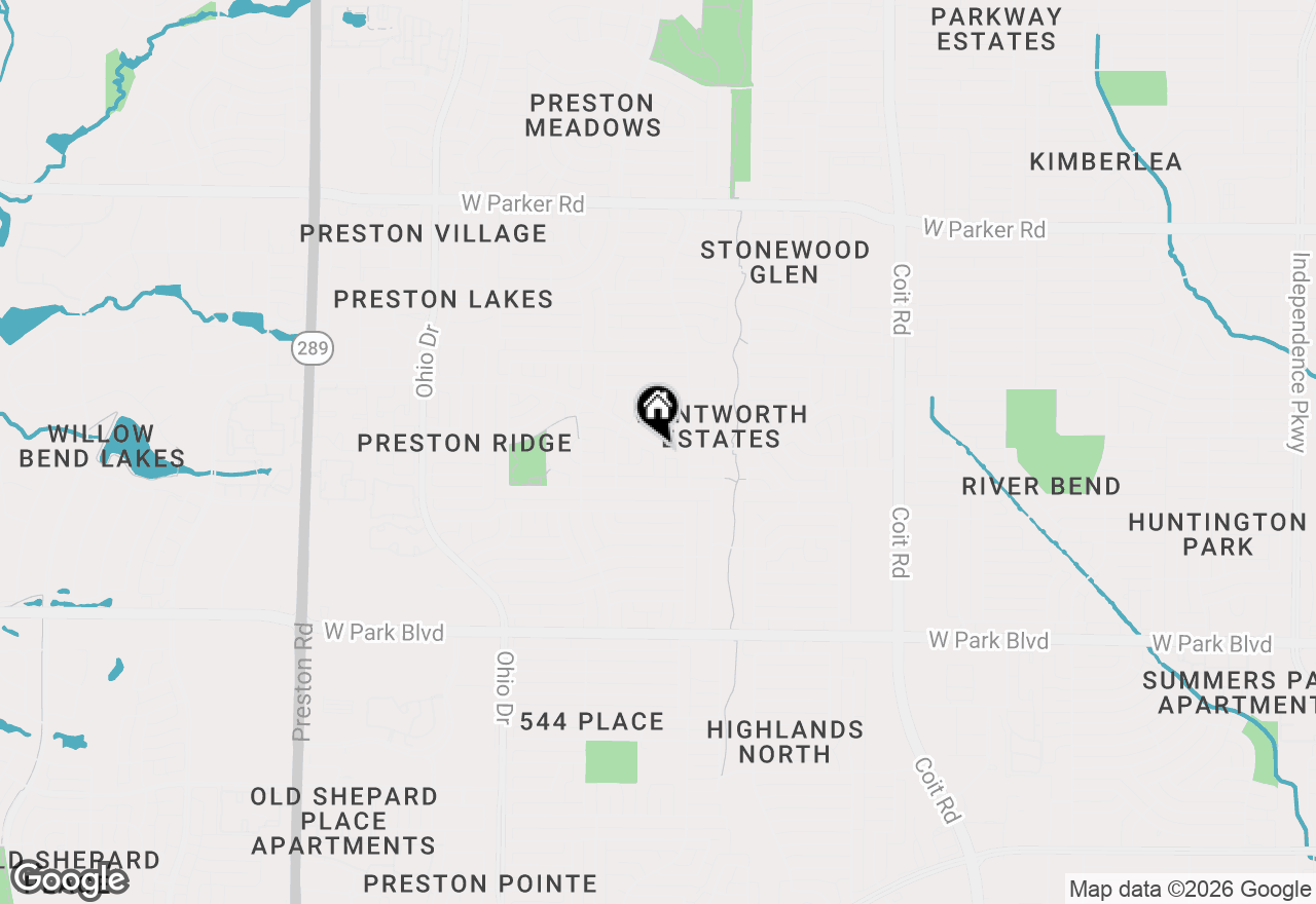 Map of 2513 Parkhurst Court, Plano, TX 75093