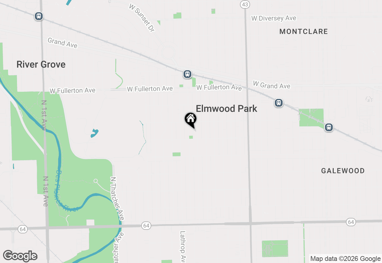 Map of 2119 N 75th Court, Elmwood Park, IL 60707