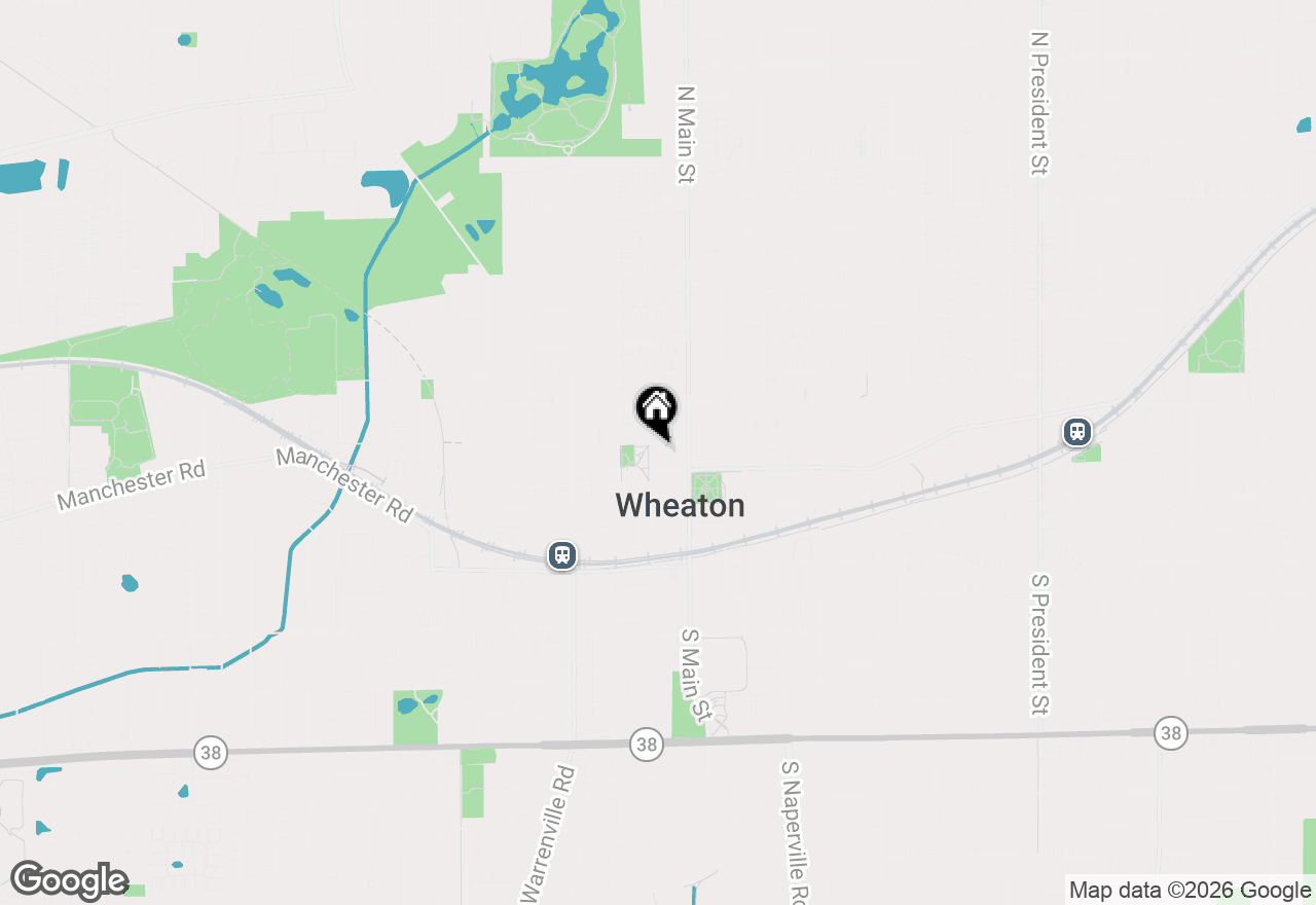 Map of 333 N Hale Street, Wheaton, IL 60187