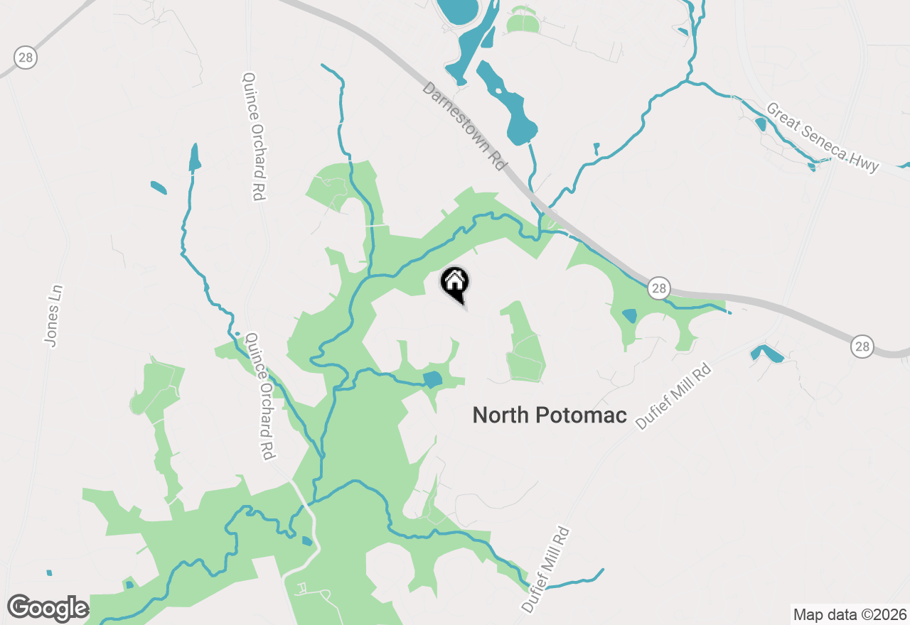 Map of 11620 Happy Choice Lane, North Potomac, MD 20878
