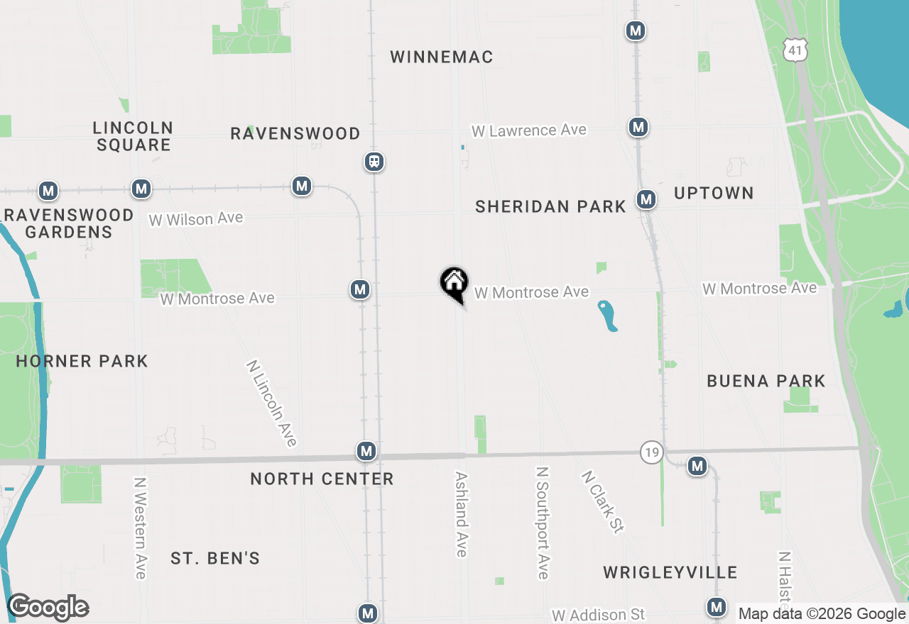 Map of 4332 N Ashland Avenue #G, Chicago, IL 60613