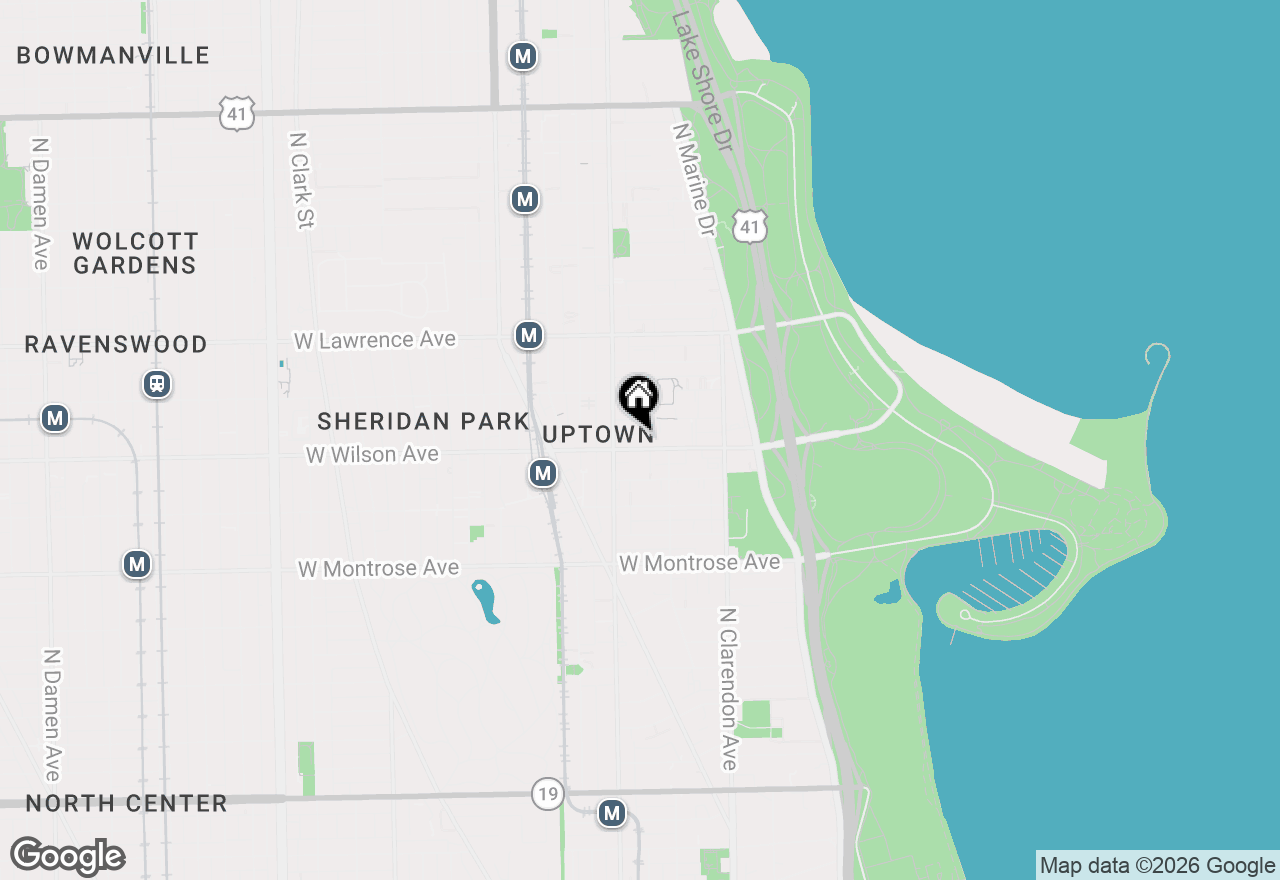 Map of 932 W Wilson Avenue #2A, Chicago, IL 60640