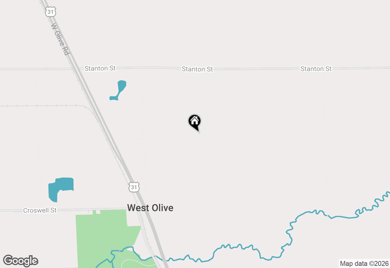 Map of 14279 Winters Creek W, West Olive, MI 49460