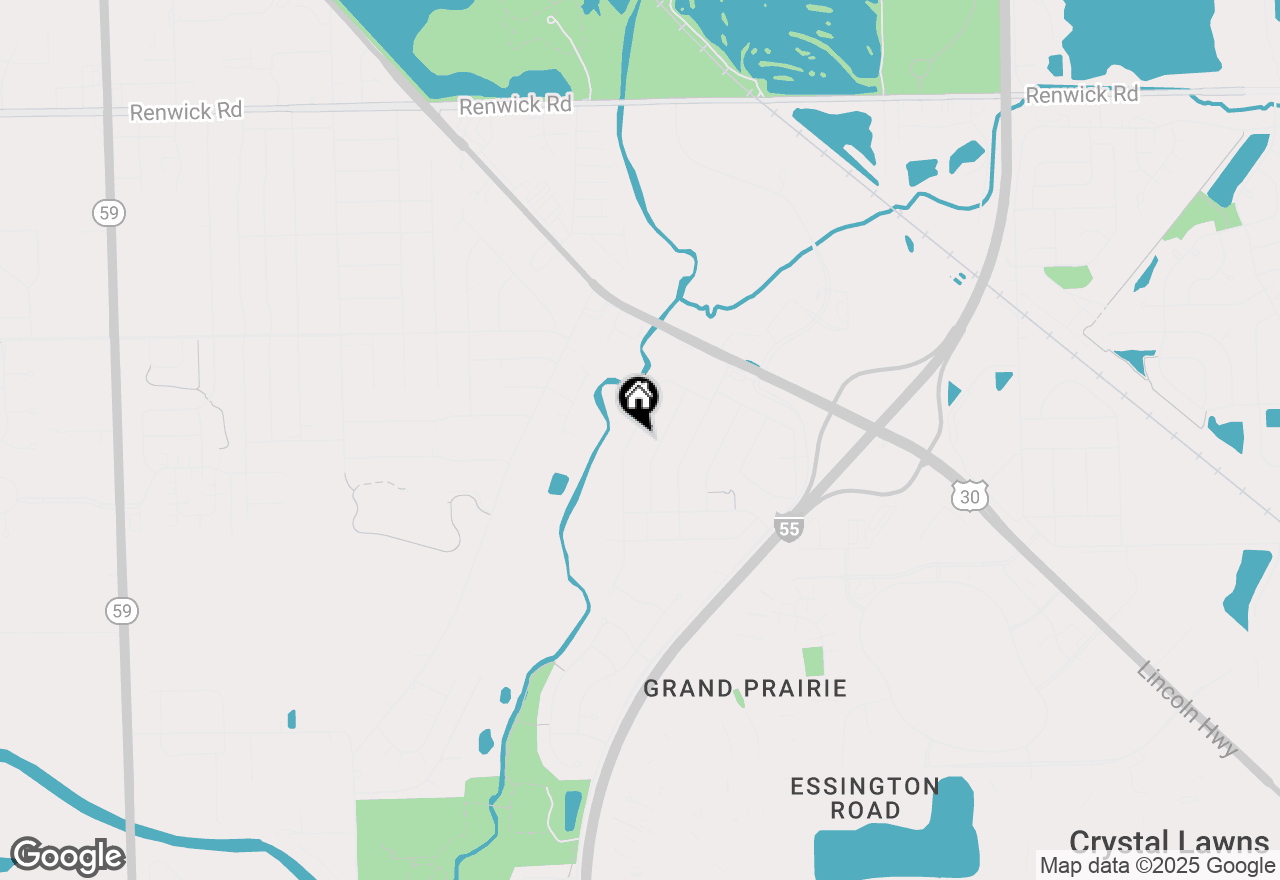 Map of 16463 Winding Creek Road, Plainfield, IL 60586