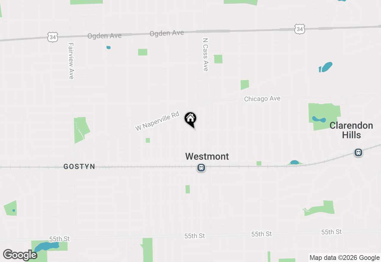 Map of 139 N Grant Street, Westmont, IL 60559