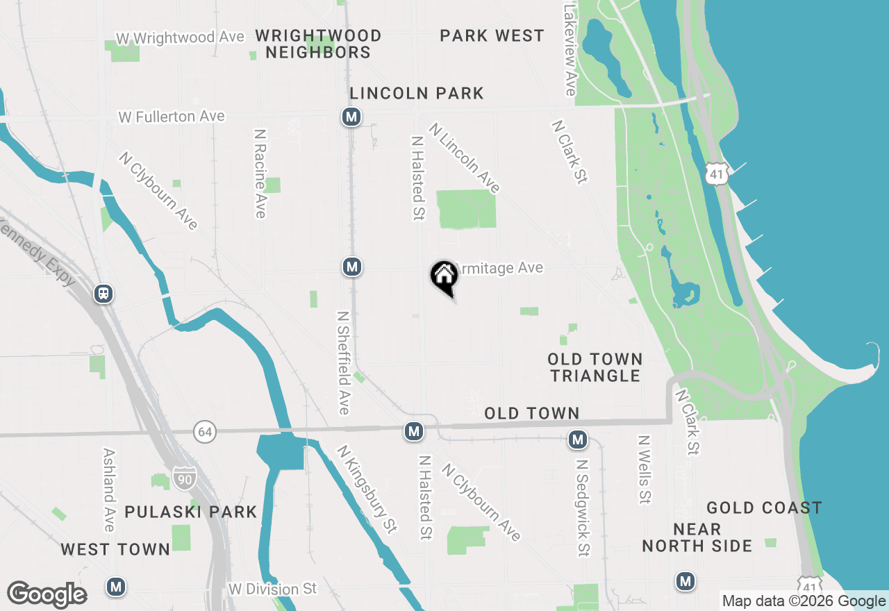 Map of 1913 N Burling Street, Chicago, IL 60614