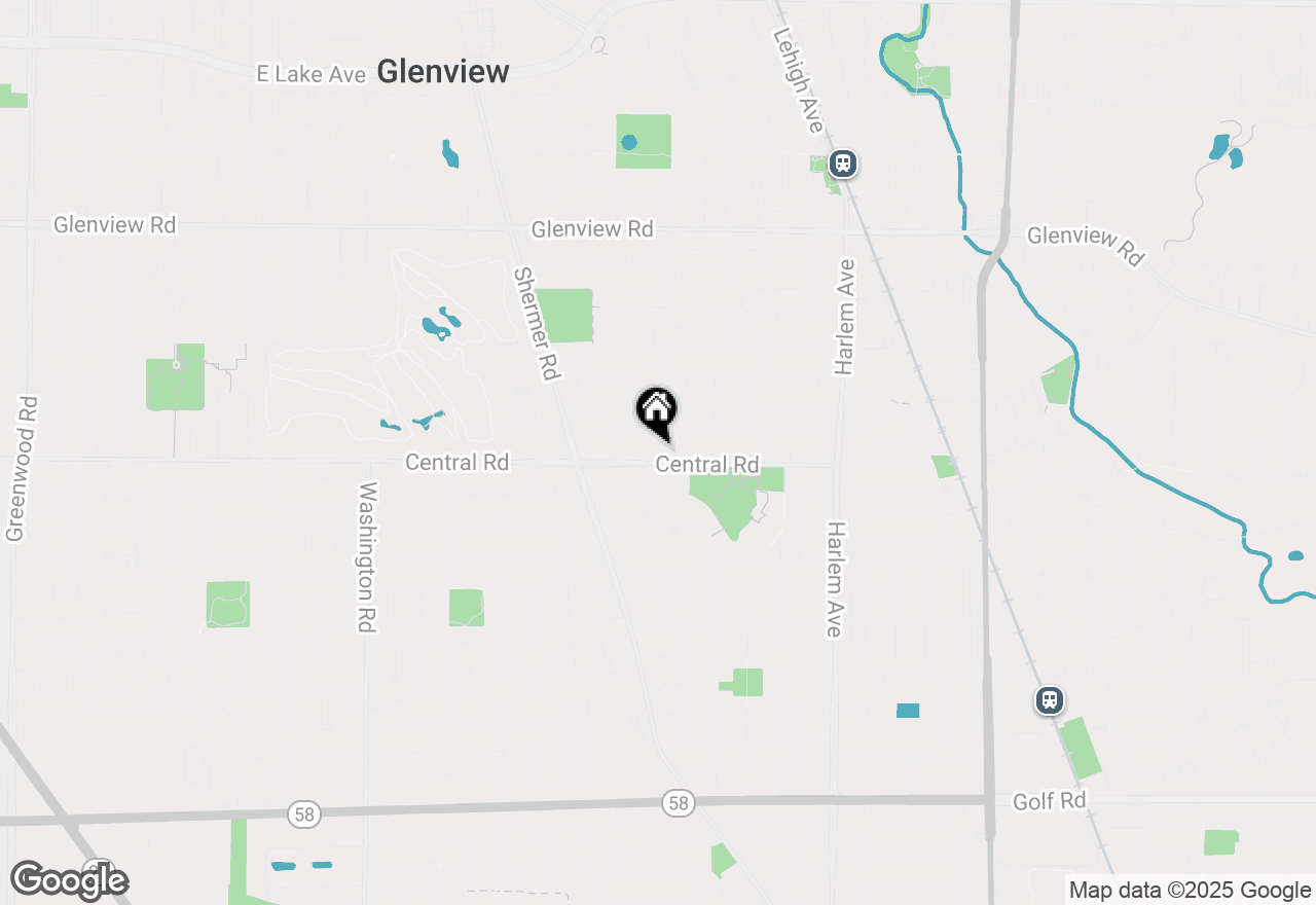 Map of 2208 Central Road, Glenview, IL 60025