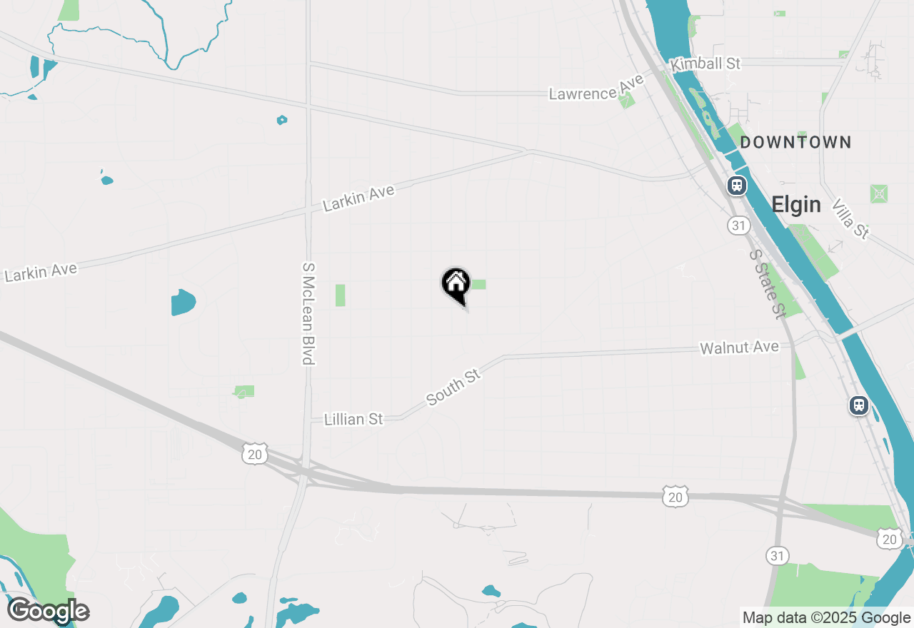 Map of 157 S Du Bois Avenue, Elgin, IL 60123