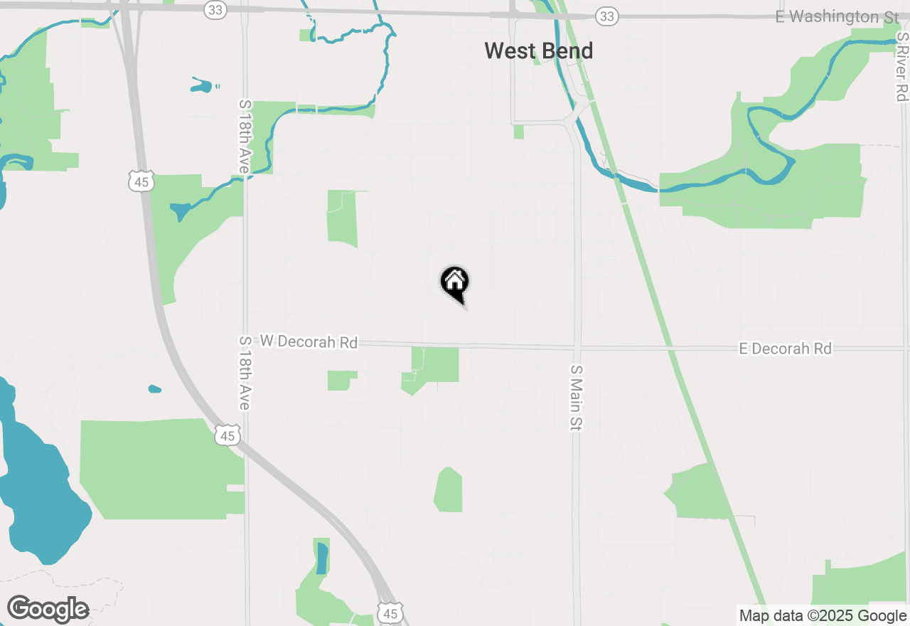 Map of 736 Summit Dr, West Bend, WI 53095