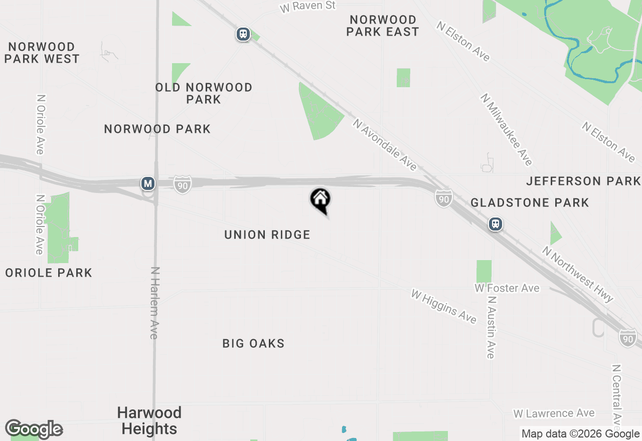 Map of 5422 N Natoma Avenue, Chicago, IL 60656