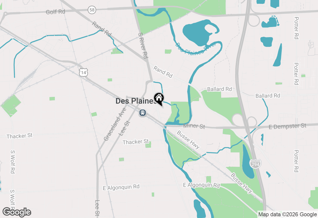 Map of 659 S Des Plaines River Road #2A, Des Plaines, IL 60016