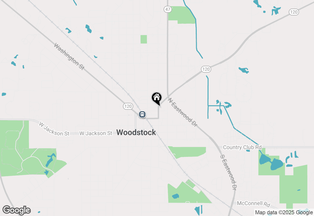 Map of 411 N Madison Street #B, Woodstock, IL 60098