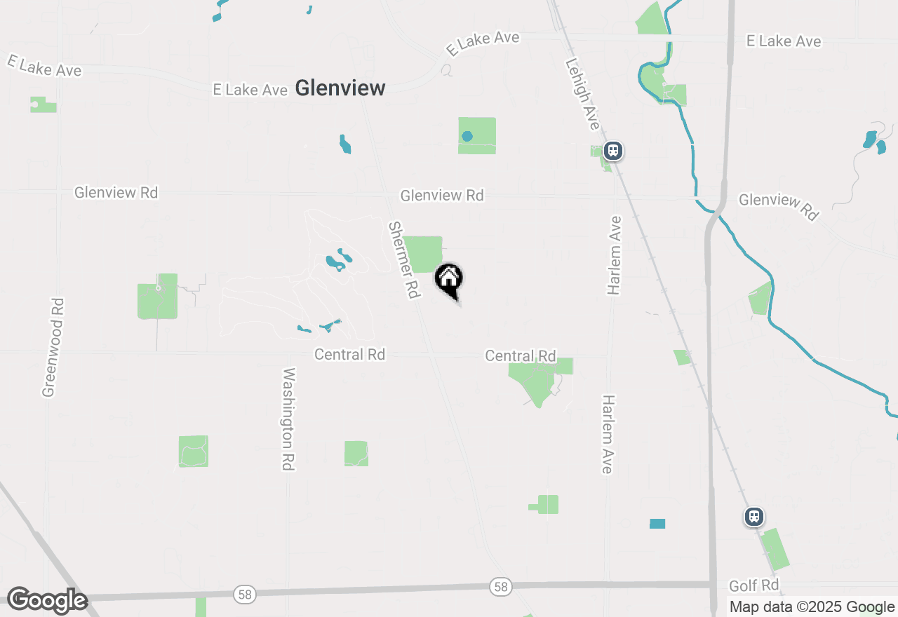 Map of 2303 Larkdale Drive, Glenview, IL 60025