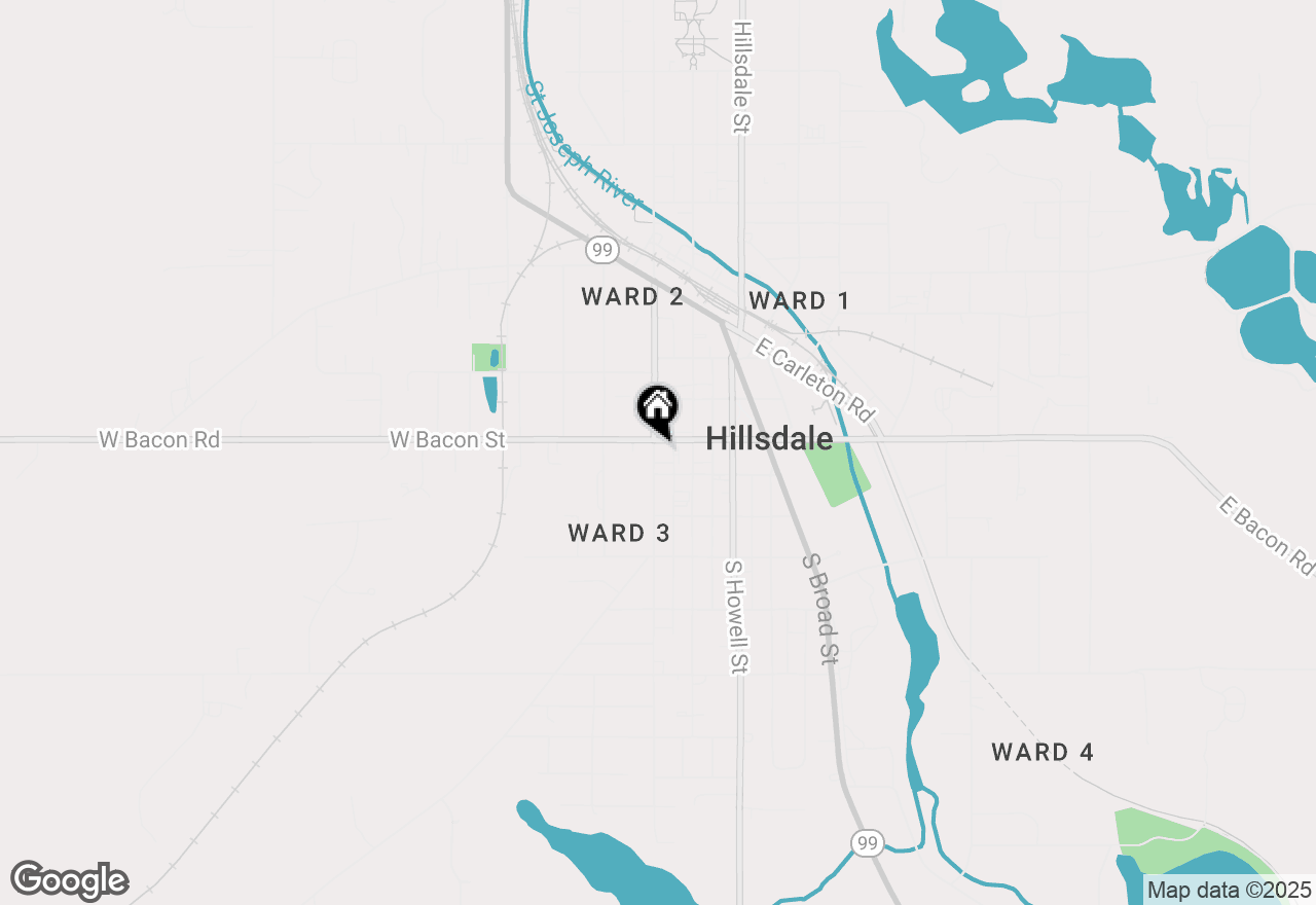 Map of 9 S West Street, Hillsdale, MI 49242