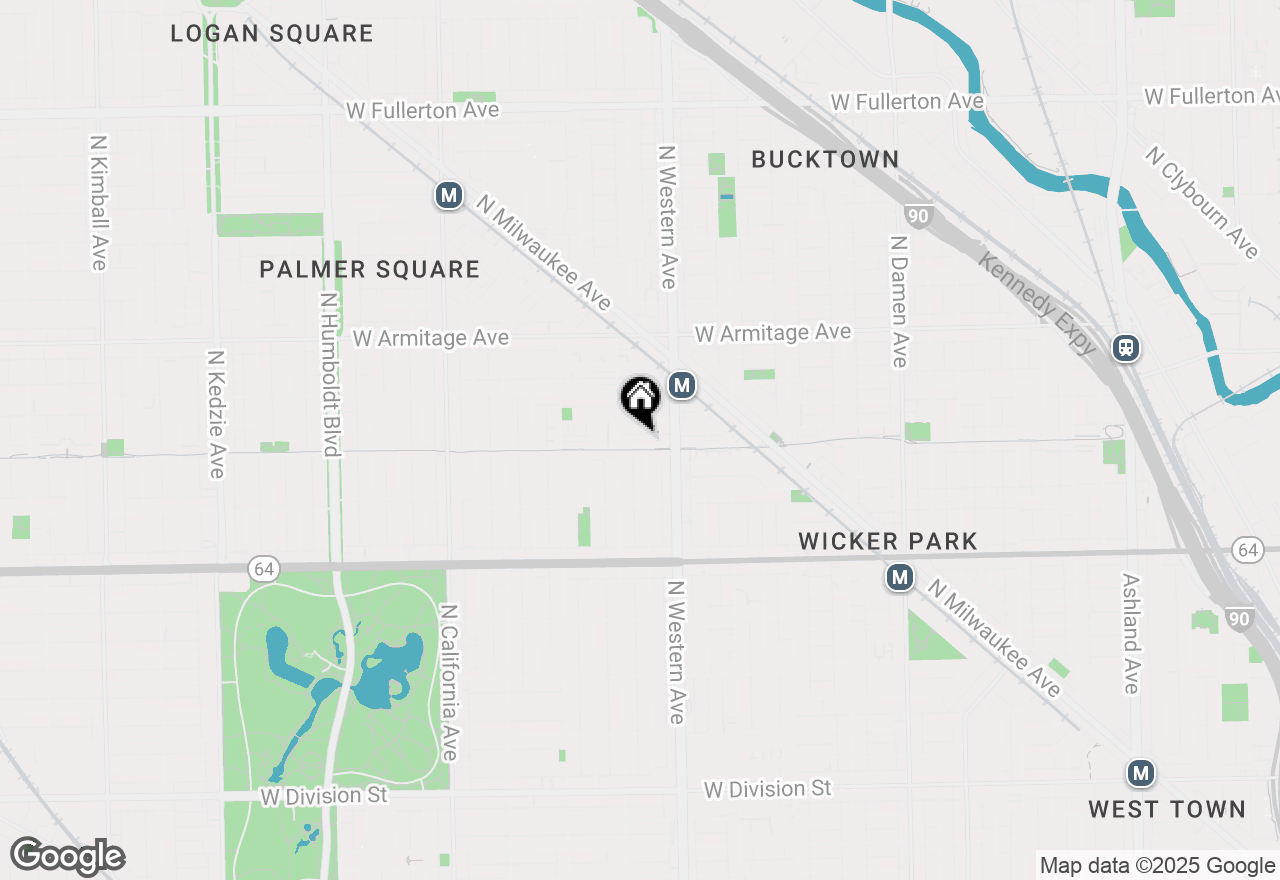 Map of 2436 W Bloomingdale Avenue, Chicago, IL 60647