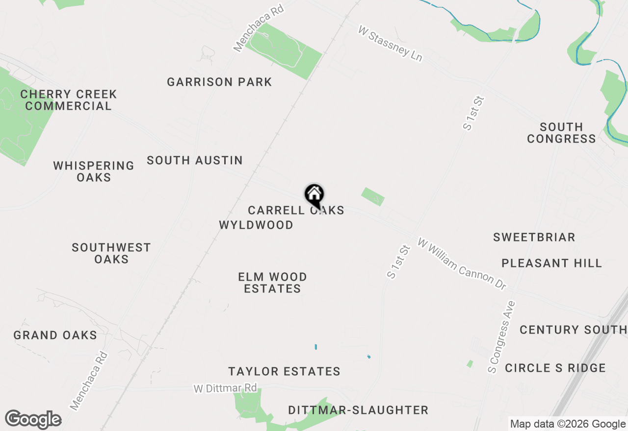 Map of 1115 Echo Ln, Austin, TX 78745