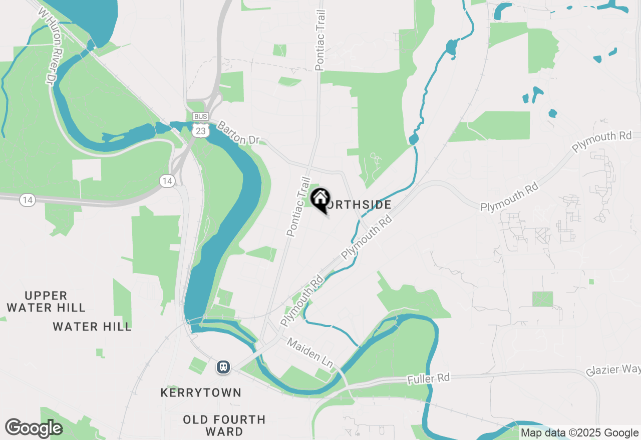 Map of 1615 Peach Street, Ann Arbor, MI 48105