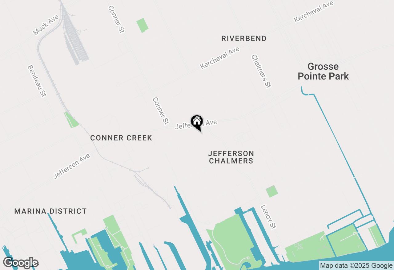 Map of 978 Kitchener Street, Detroit, MI 48215