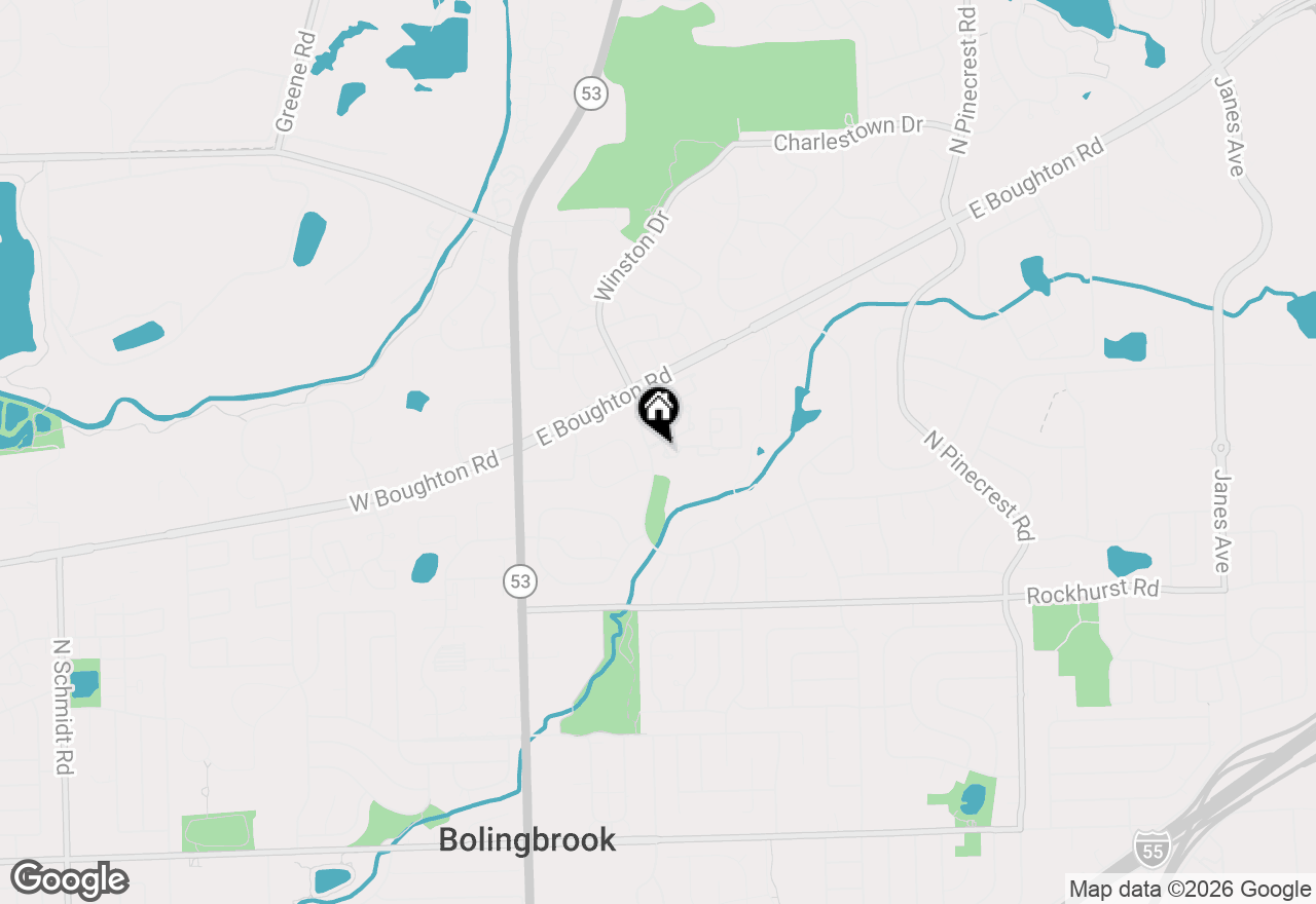 Map of 403 Monet Circle, Bolingbrook, IL 60440