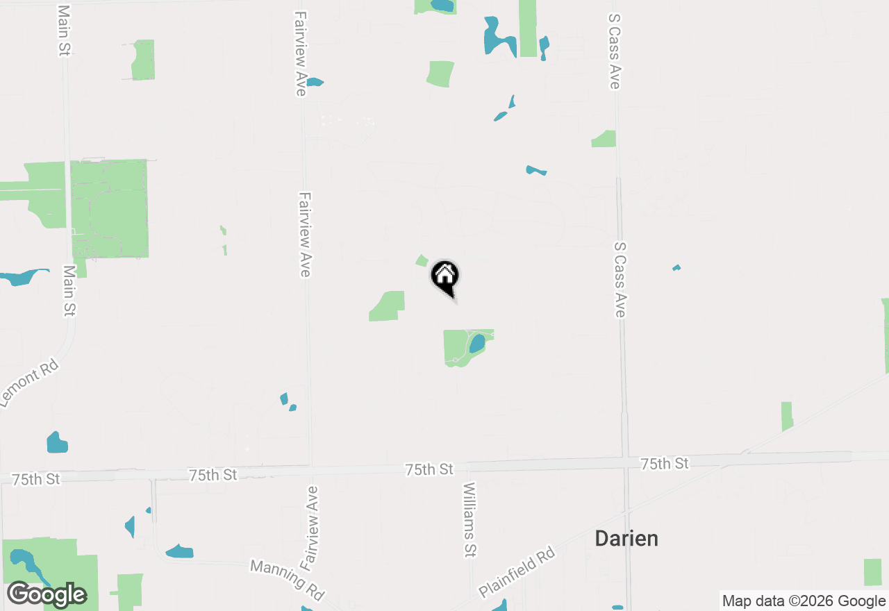 Map of 1621 Claremont Drive, Darien, IL 60561