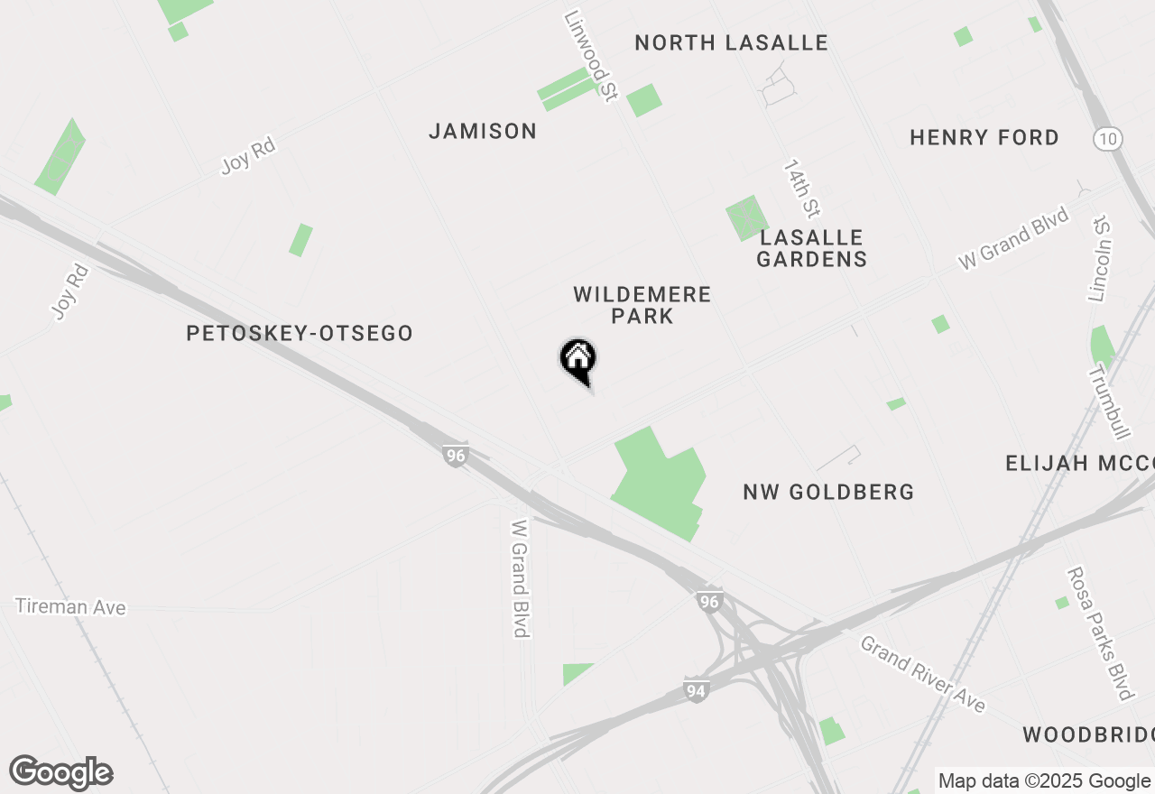 Map of 3283 Northwestern Street, Detroit, MI 48206