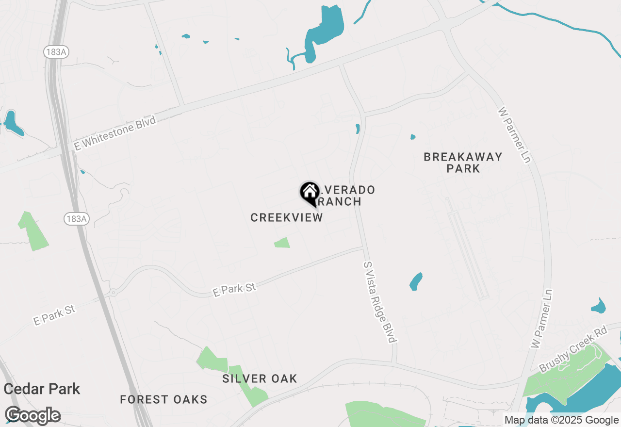 Map of 1917 Sand Creek Rd, Cedar Park, TX 78613