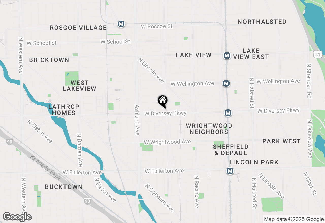 Map of 1412 W Diversey Parkway, Chicago, IL 60614