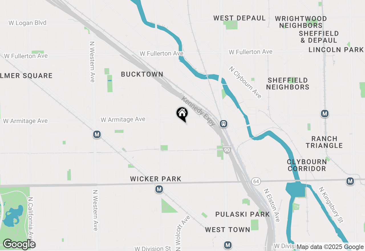Map of 1932 N Honore Street, Chicago, IL 60622