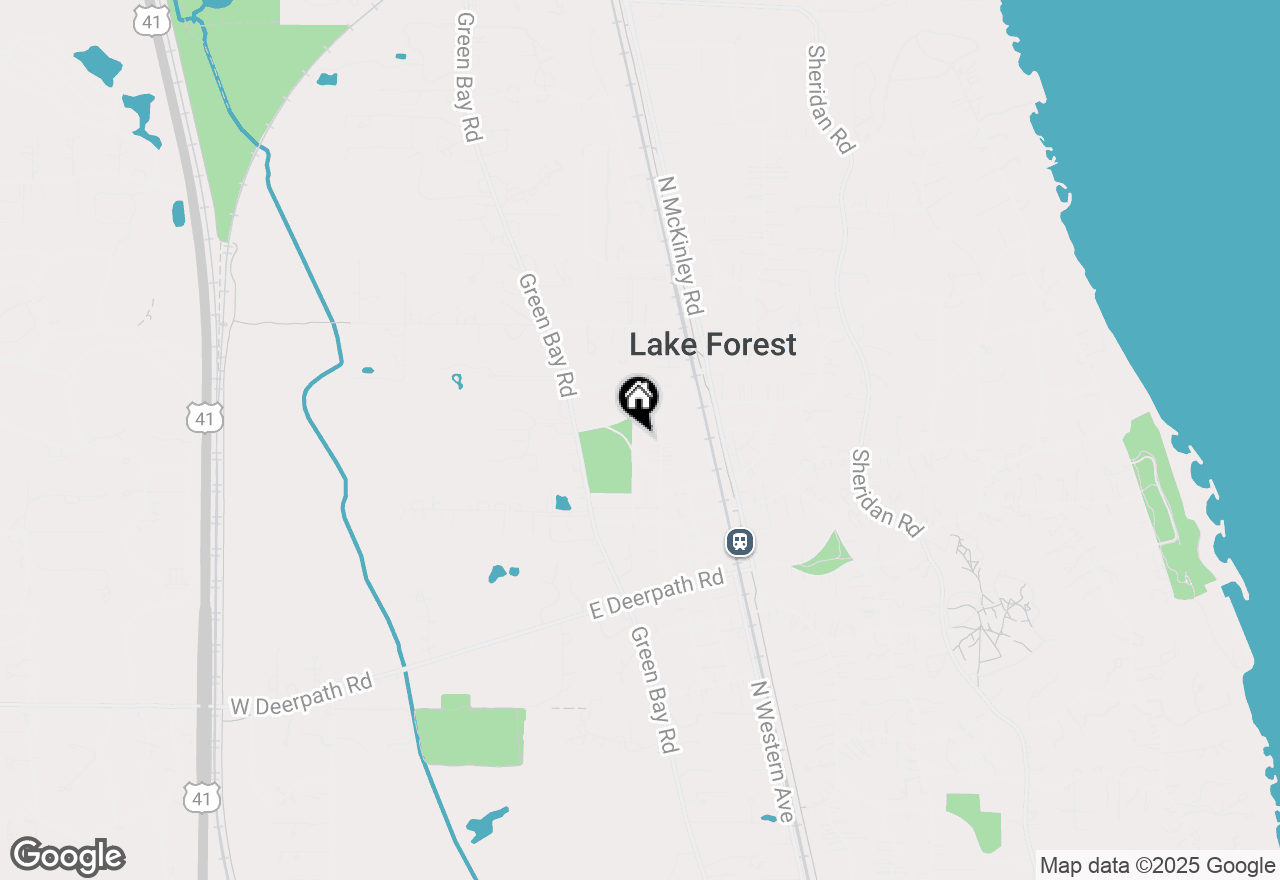 Map of 873 Summit Avenue, Lake Forest, IL 60045