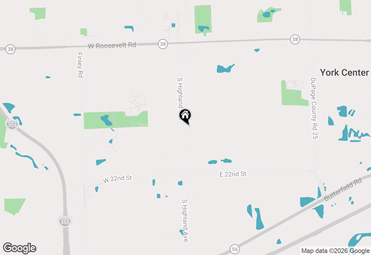 Map of 1705 S Highland Avenue, Lombard, IL 60148
