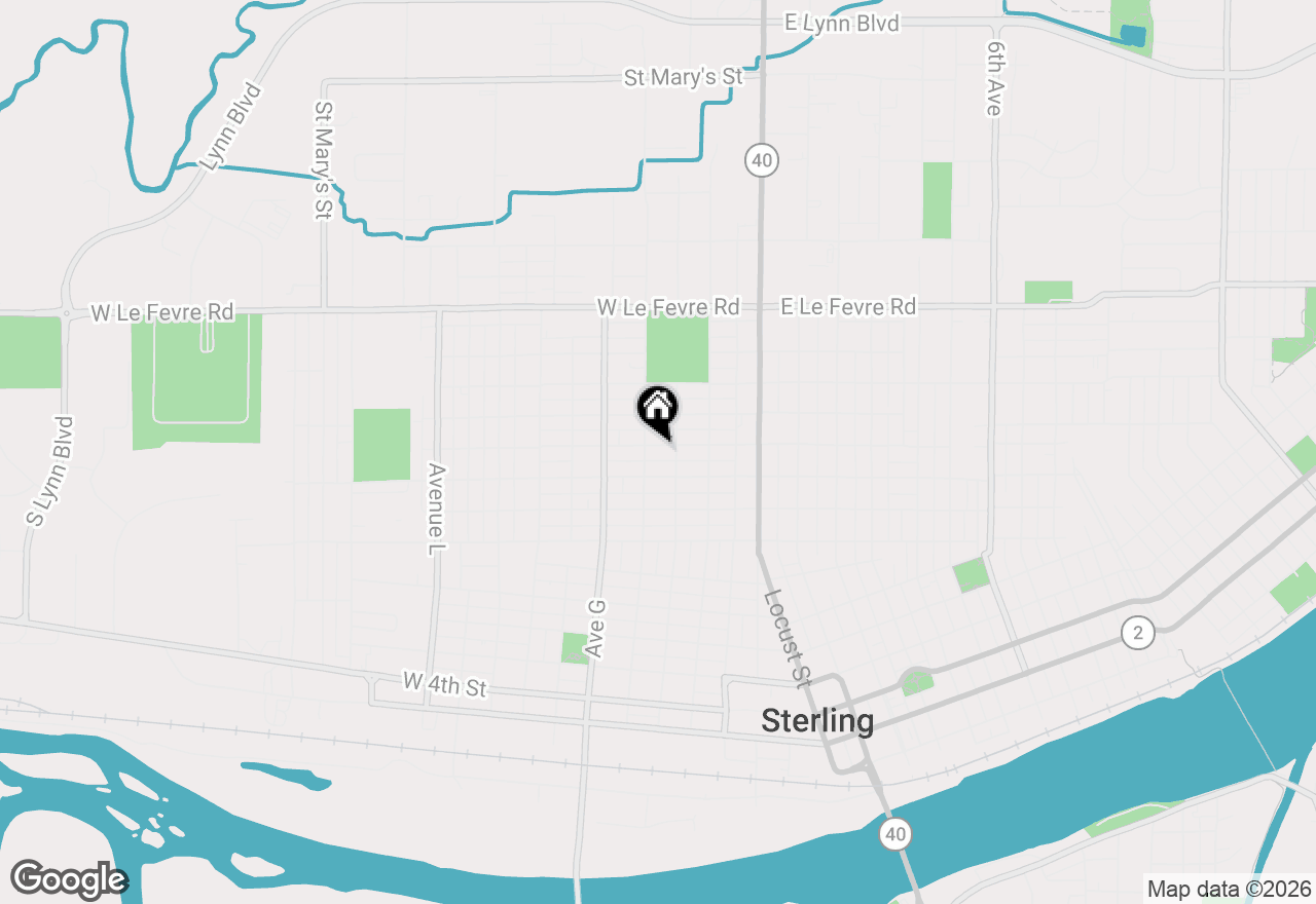 Map of 507 W 12th Street, Sterling, IL 61081