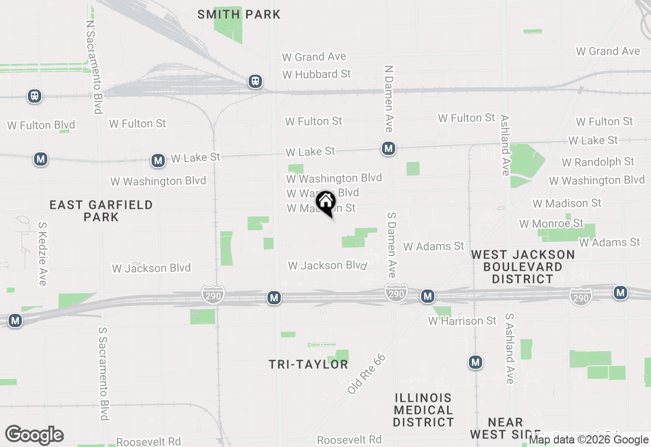 Map of 2212 W Monroe Street #1W, Chicago, IL 60612