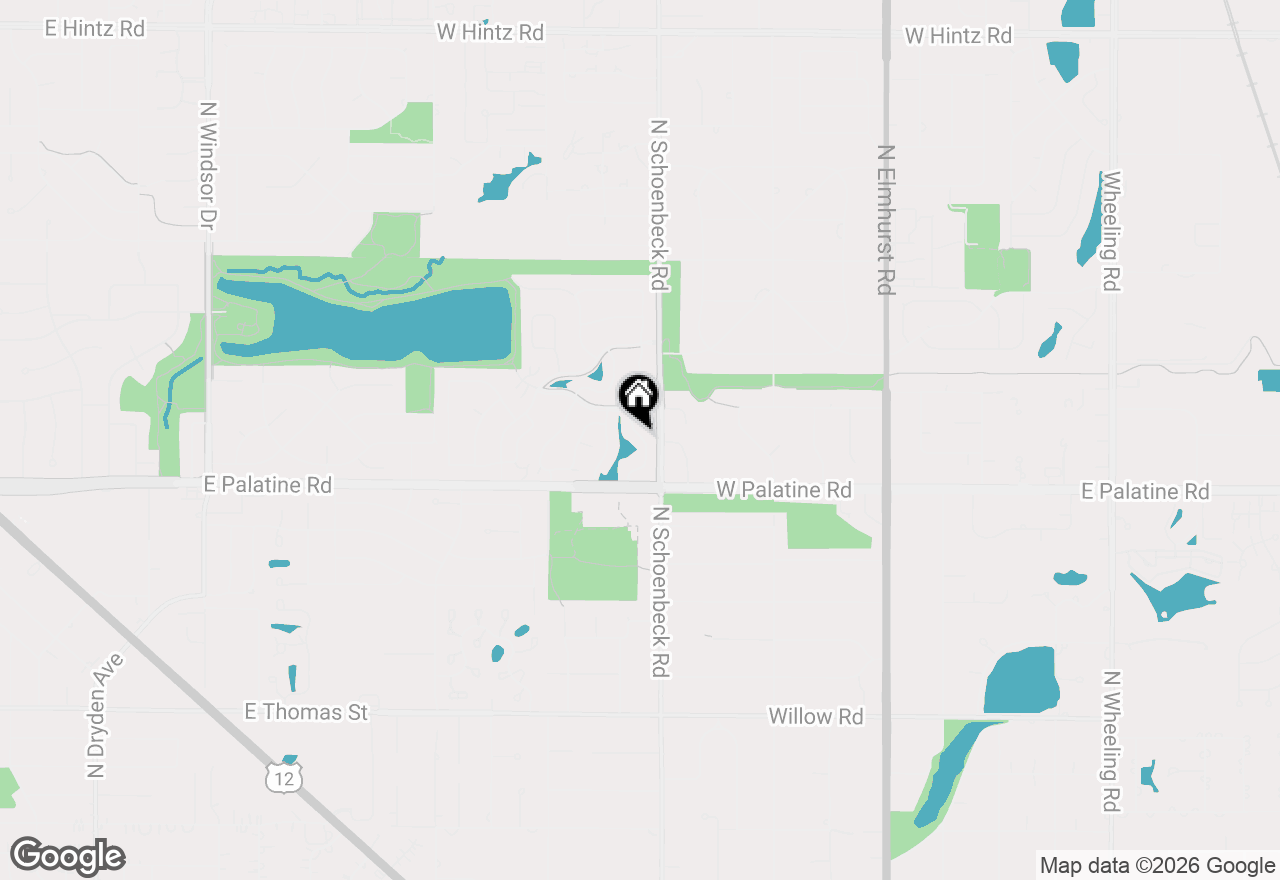 Map of 1980 N Silver Lake Road, Arlington Heights, IL 60004