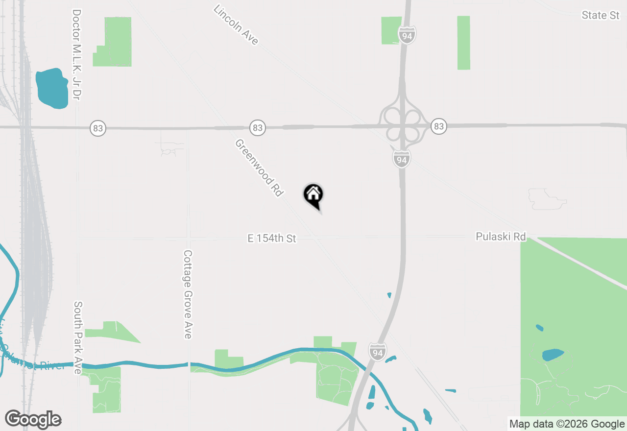 Map of 15307 Hastings Drive, Dolton, IL 60419
