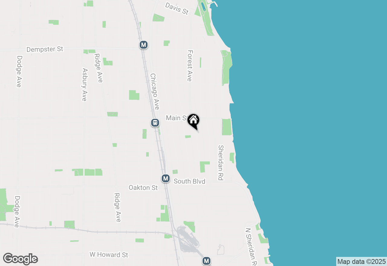 Map of 311 Kedzie Street #3, Evanston, IL 60202