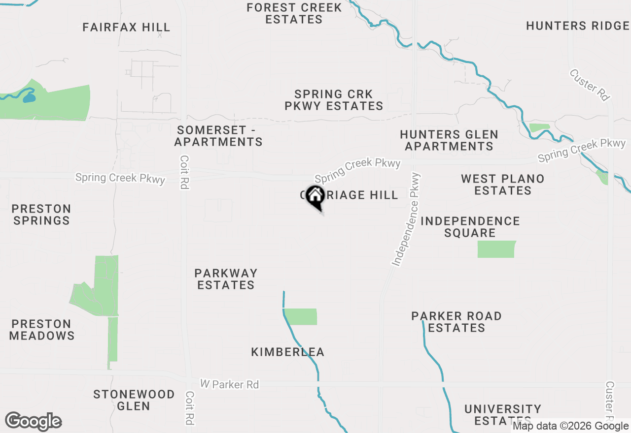 Map of 3409 Sage Brush Trail, Plano, TX 75023
