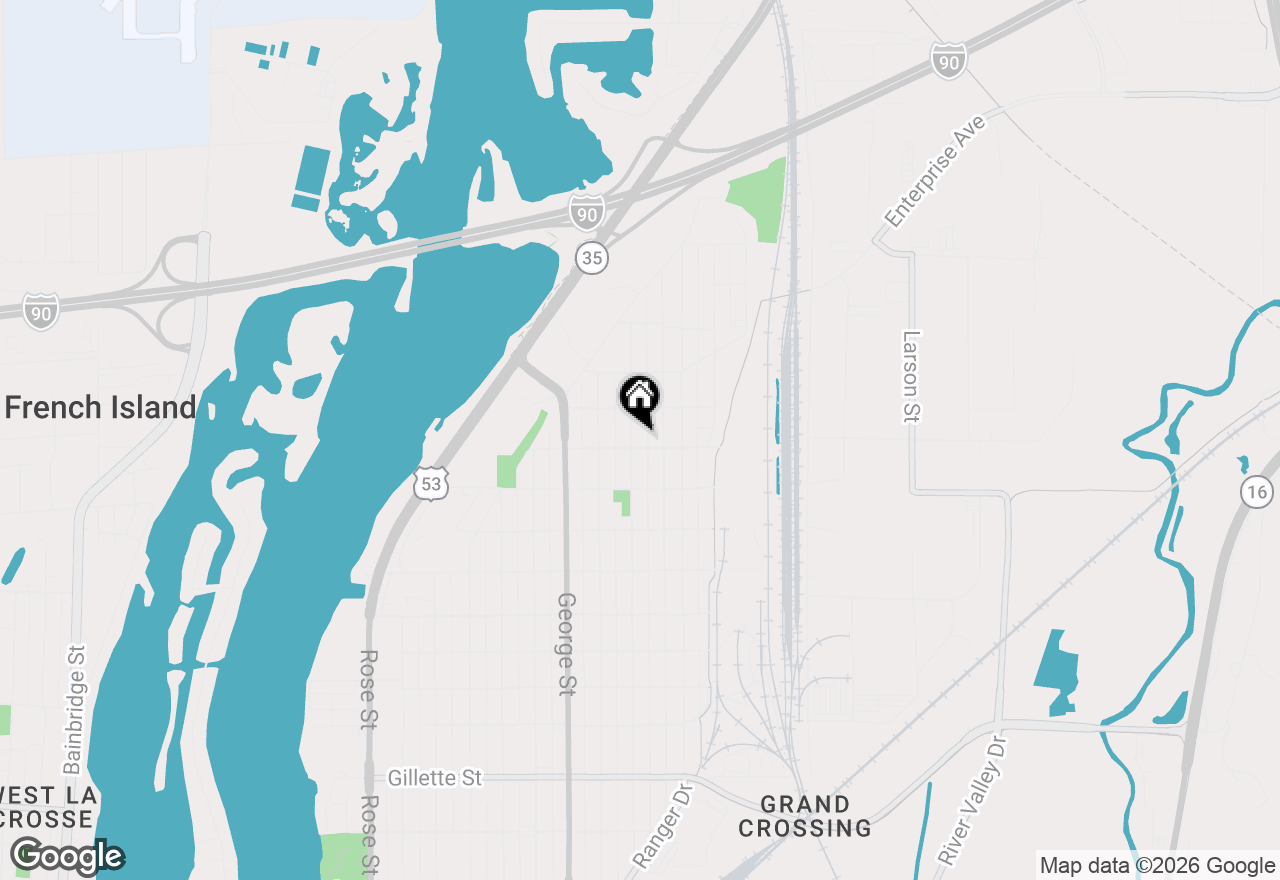 Map of 2404 Loomis St, La Crosse, WI 54603