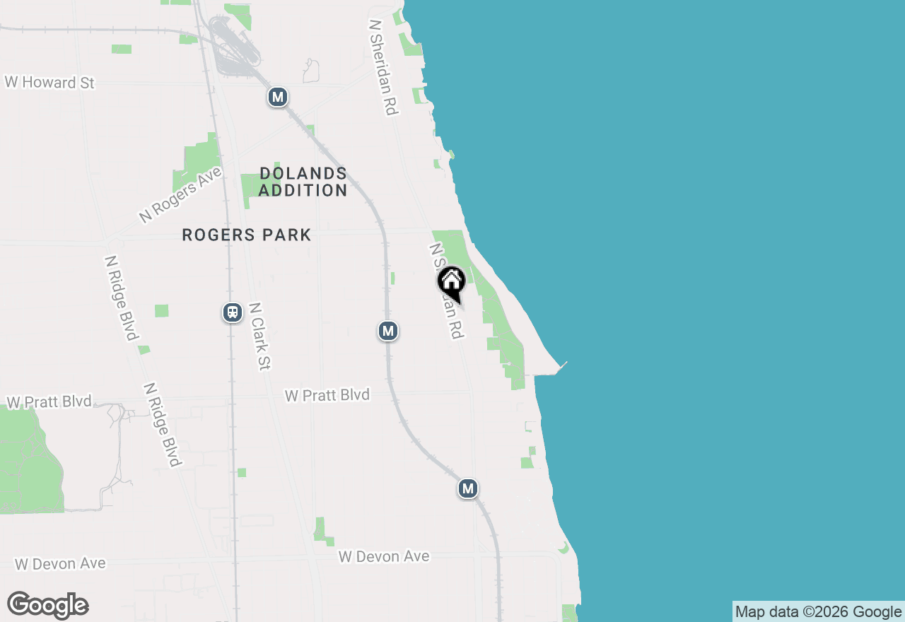 Map of 7023.5 N Sheridan Road #2N, Chicago, IL 60626