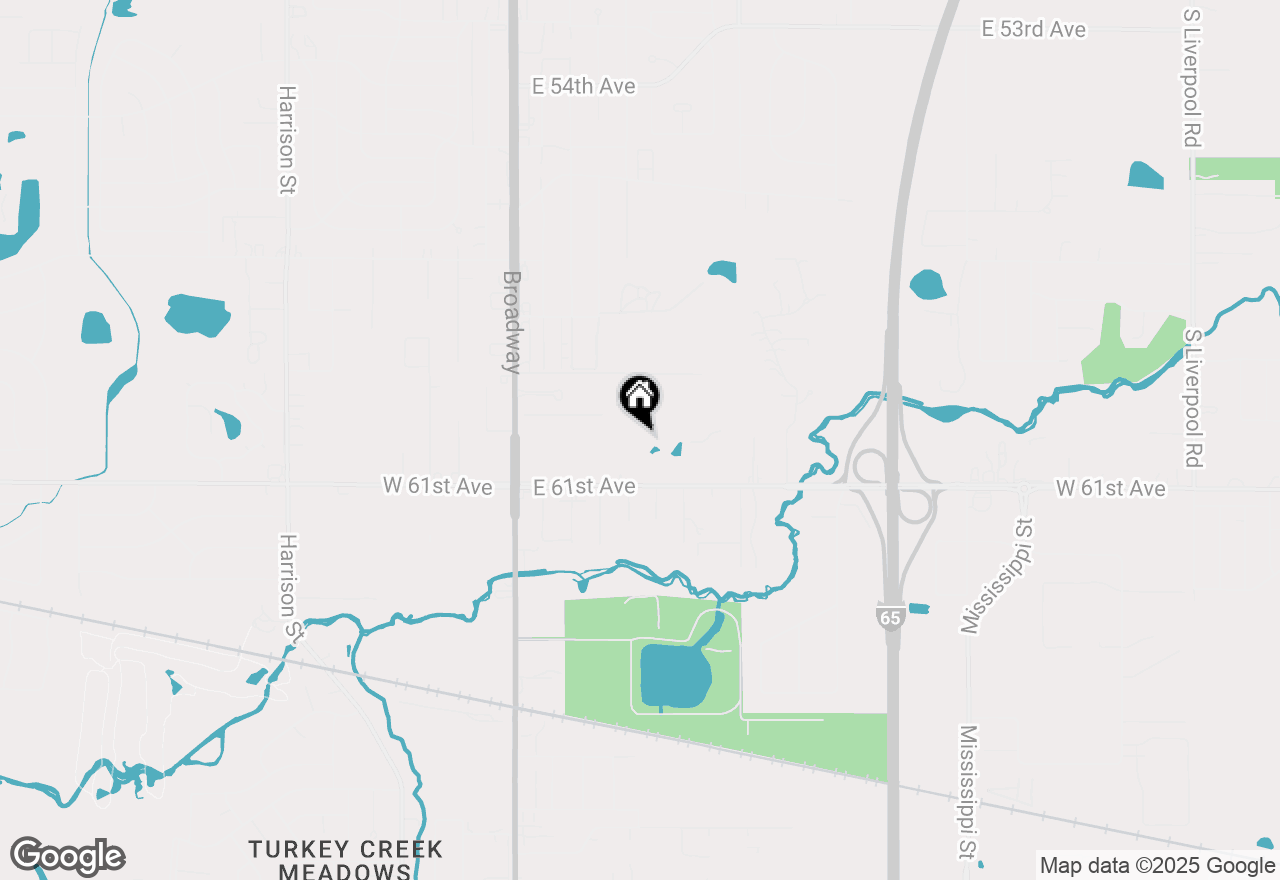Map of 6052 Delaware Drive, Merrillville, IN 46410