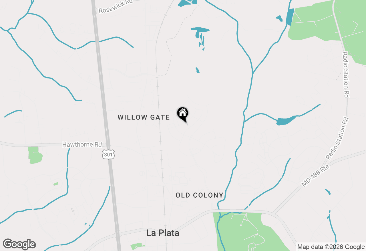 Map of 156 Wood Walk Avenue, La Plata, MD 20646