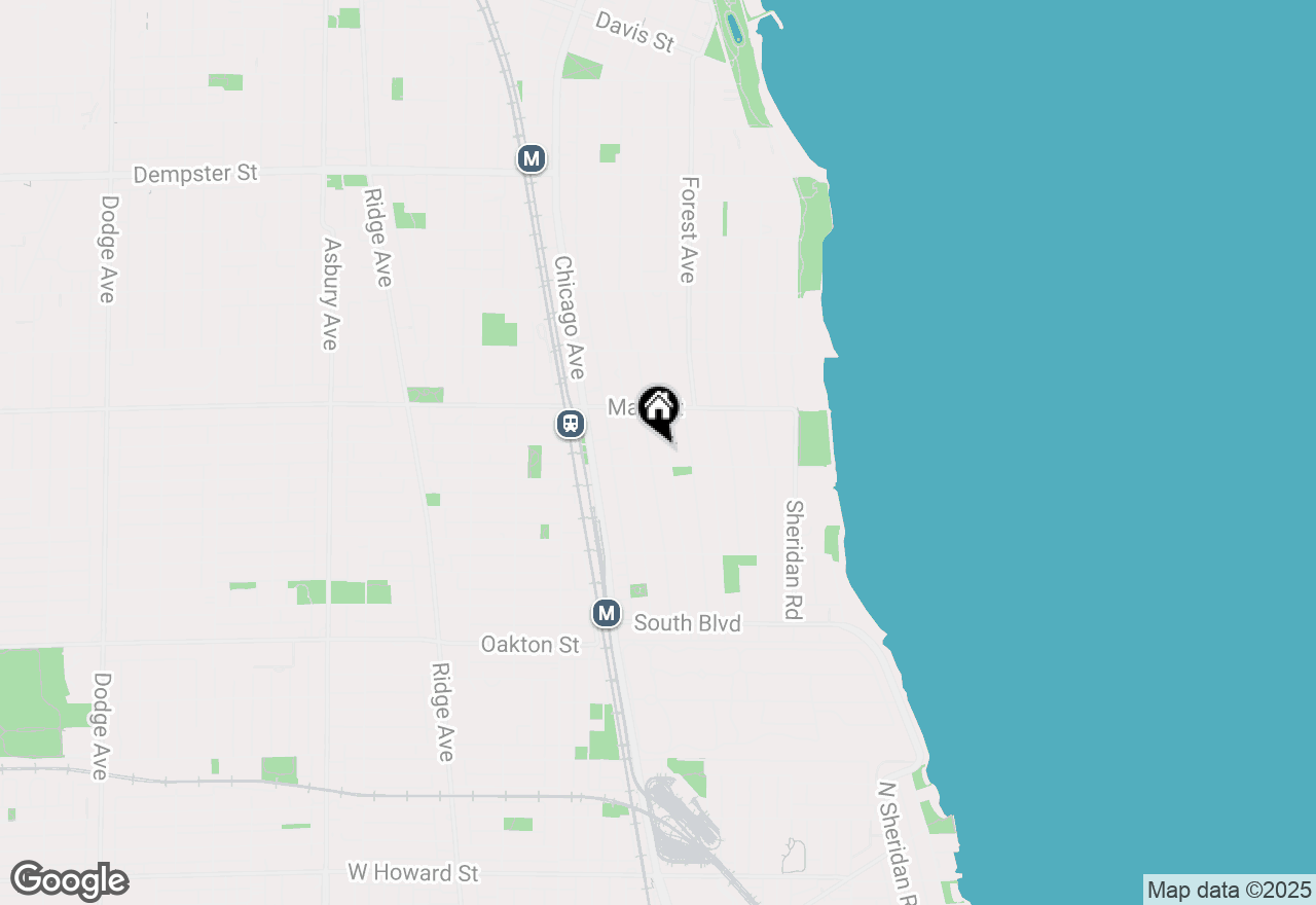 Map of 808 Judson Avenue #4B, Evanston, IL 60202