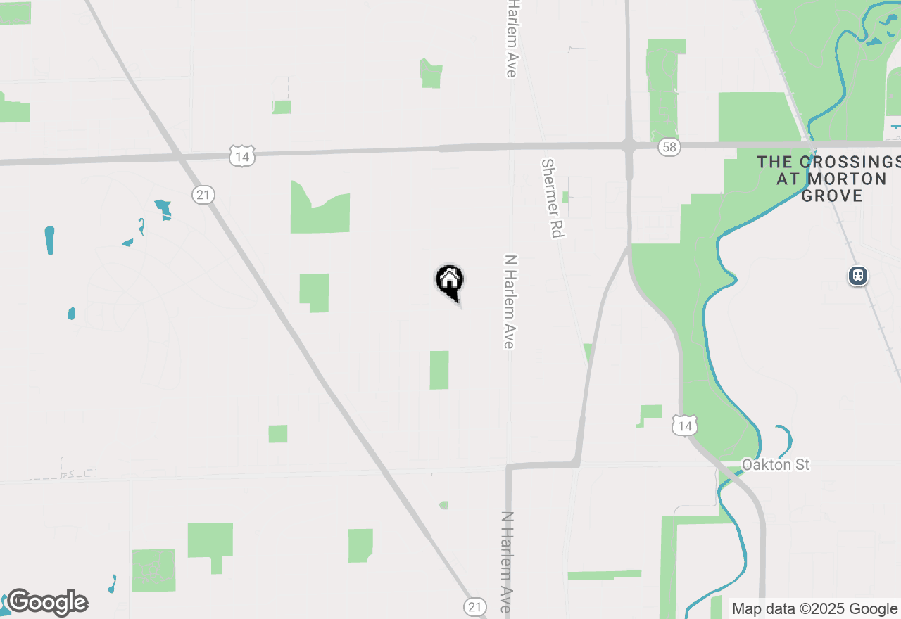 Map of 8915 N Odell Avenue, Morton Grove, IL 60053