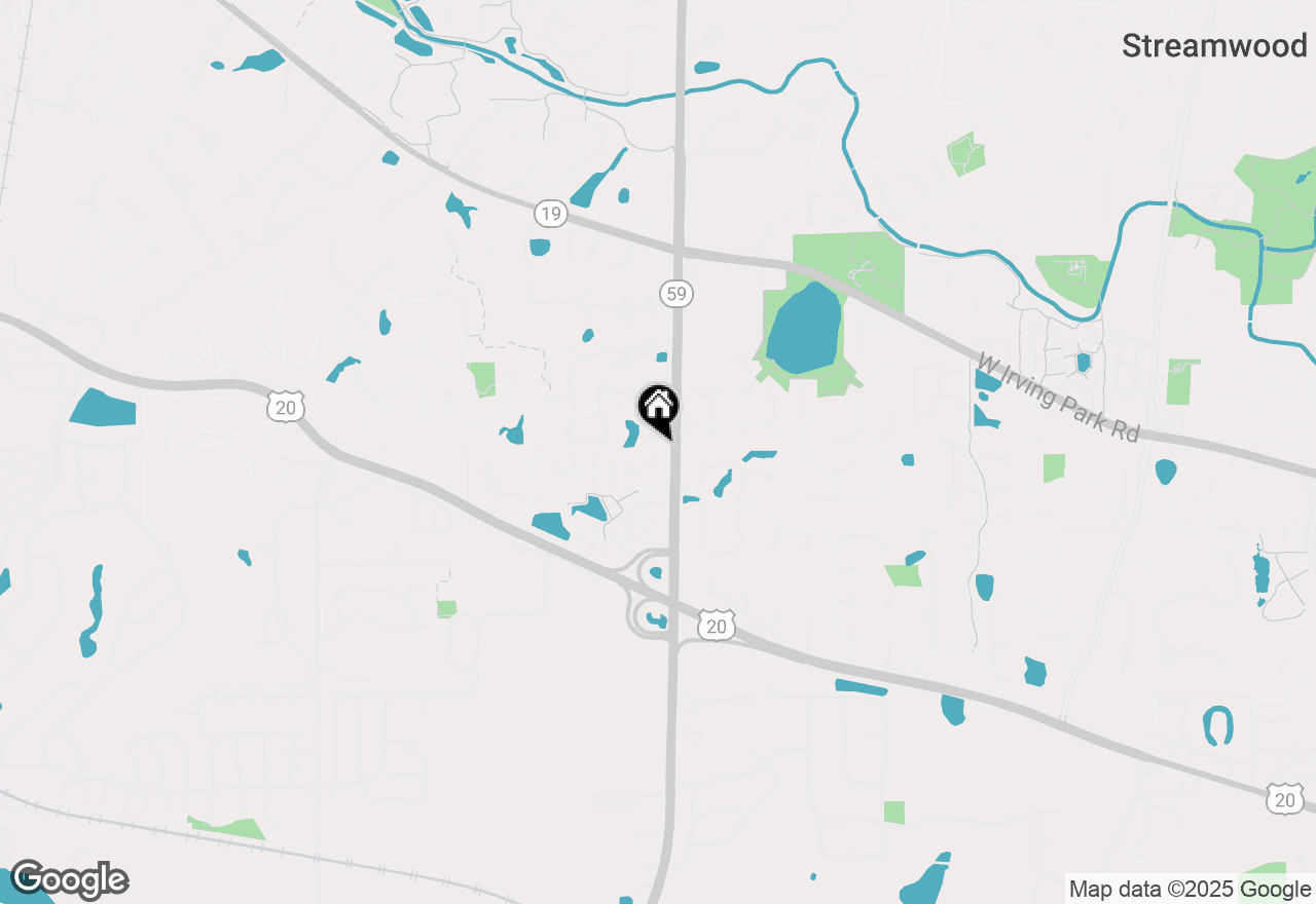 Map of 322 Southwicke Drive, Streamwood, IL 60107