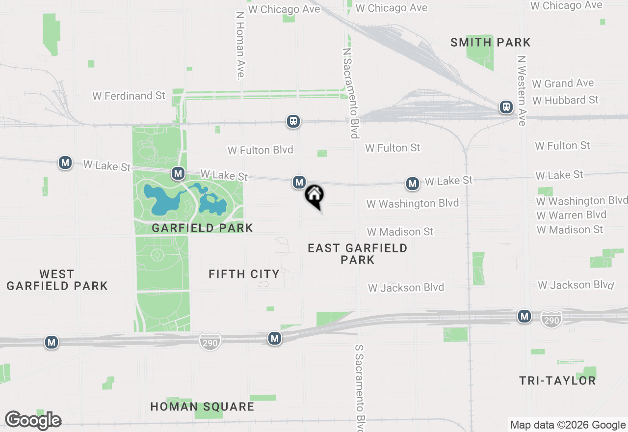 Map of 3128 W Warren Boulevard, Chicago, IL 60612