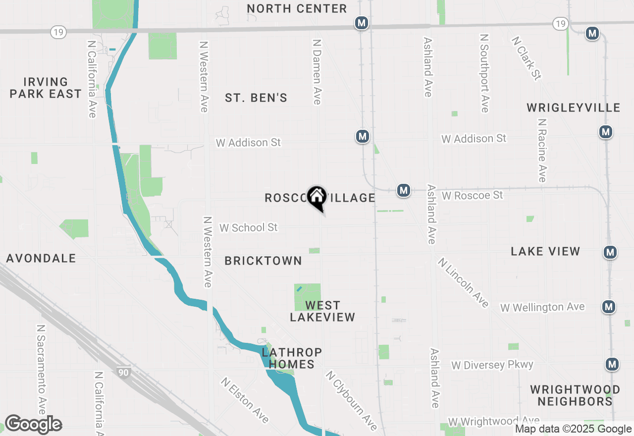 Map of 3316 N Damen Avenue #3, Chicago, IL 60618