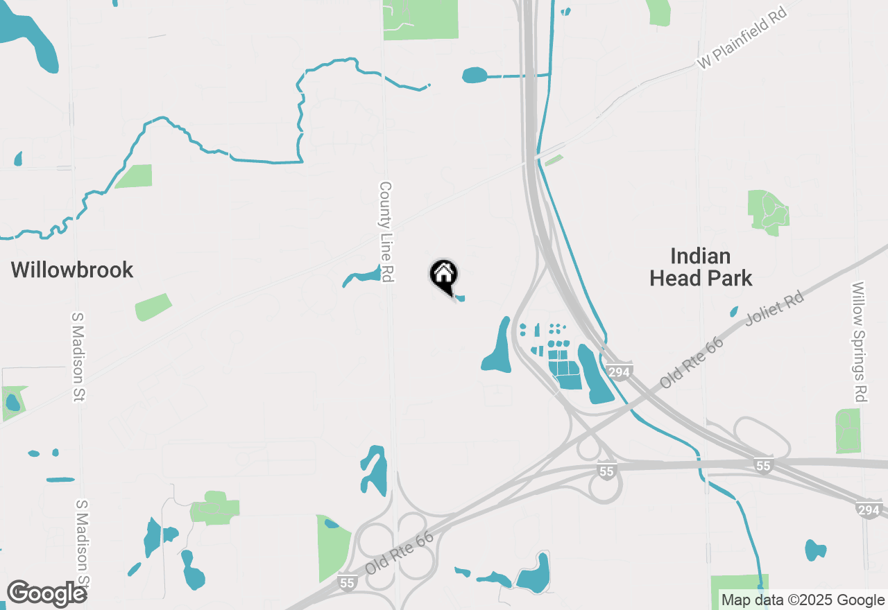 Map of 6655 Lee Court, Burr Ridge, IL 60527