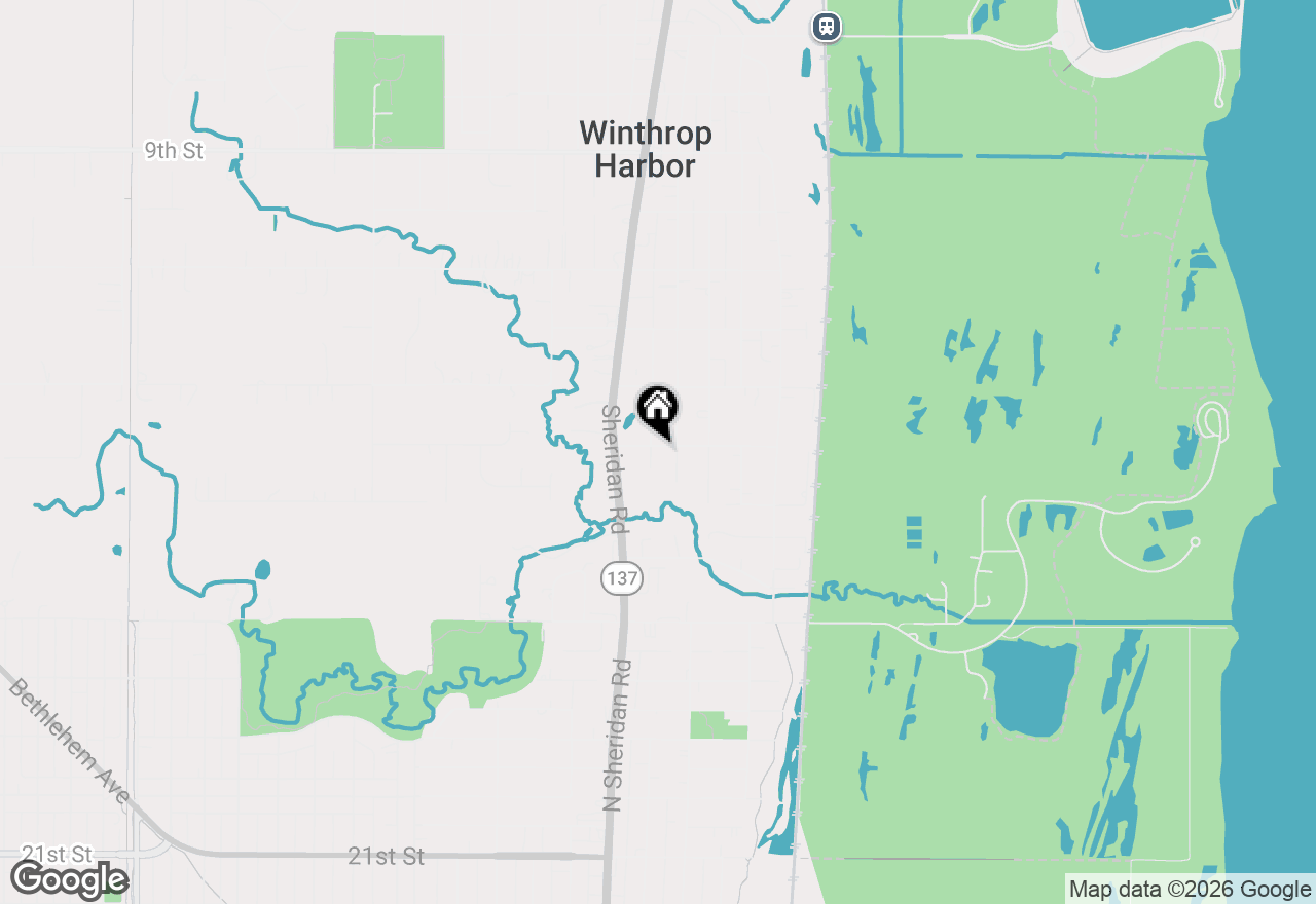 Map of 1715 14th Street, Winthrop Harbor, IL 60096