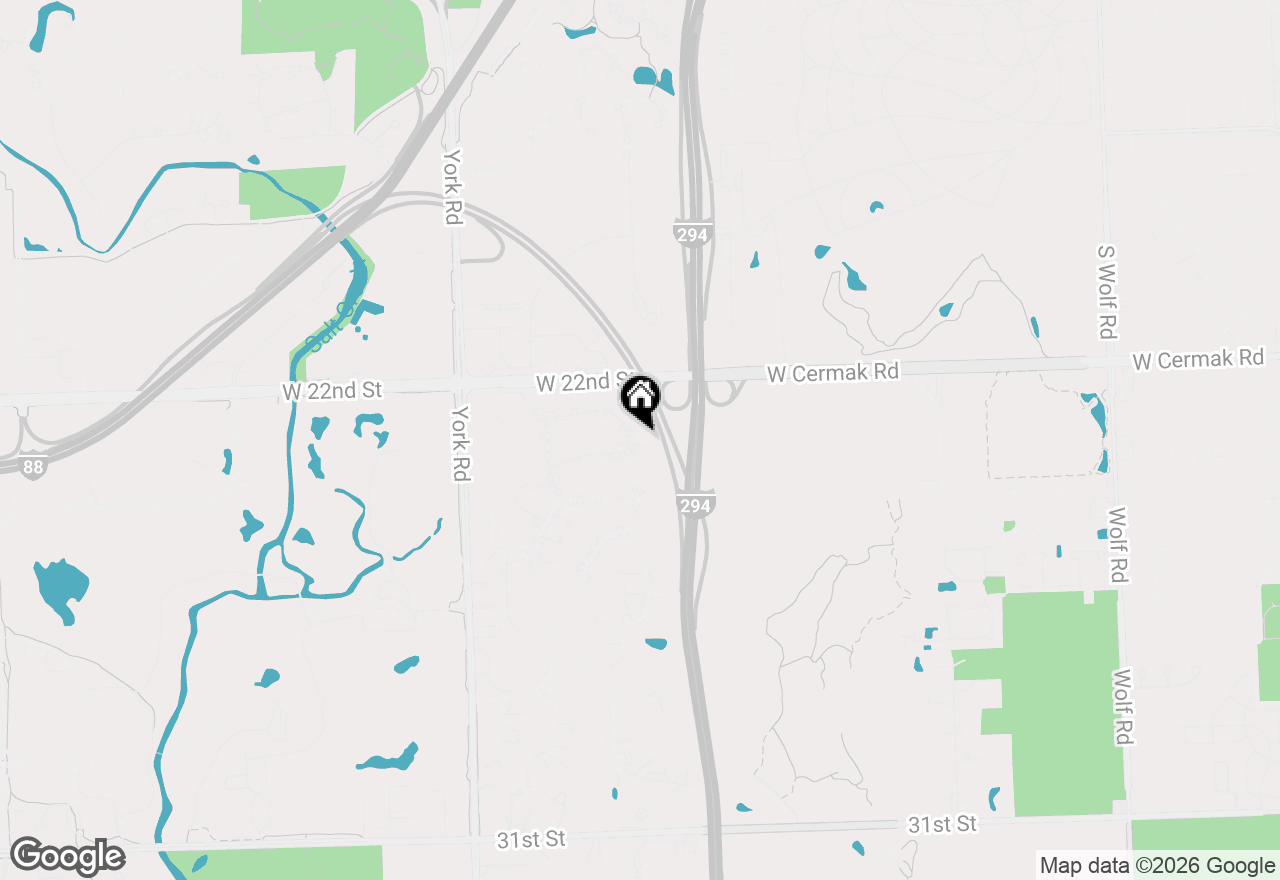 Map of 23 Croydon Lane, Oak Brook, IL 60523