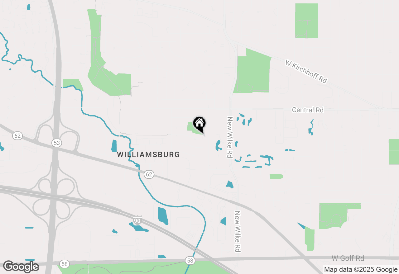 Map of 2206 Oak Lane, Rolling Meadows, IL 60008